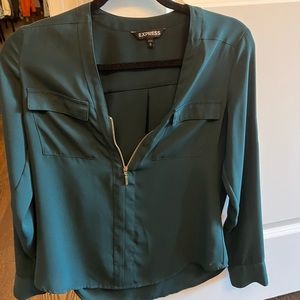 Express work blouse with pockets and zipper size xs
